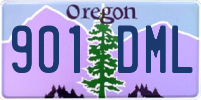 OR license plate 901DML