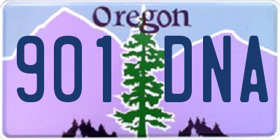 OR license plate 901DNA
