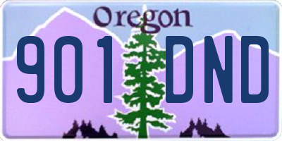 OR license plate 901DND
