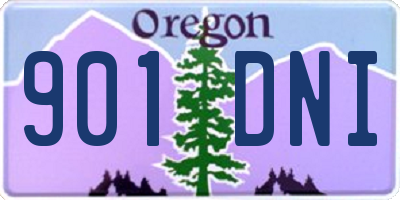 OR license plate 901DNI