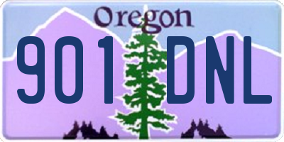 OR license plate 901DNL