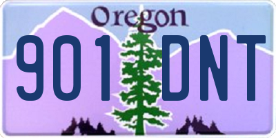 OR license plate 901DNT