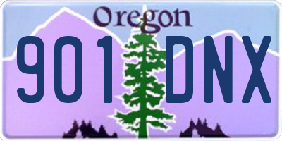 OR license plate 901DNX