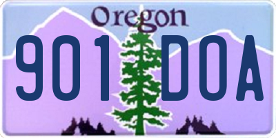 OR license plate 901DOA