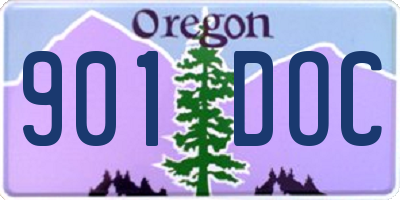 OR license plate 901DOC