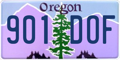 OR license plate 901DOF