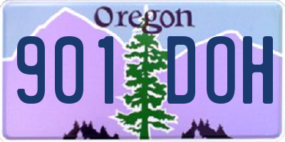 OR license plate 901DOH