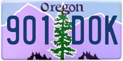 OR license plate 901DOK