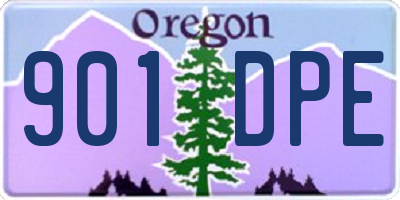 OR license plate 901DPE