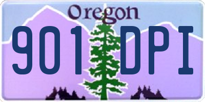 OR license plate 901DPI
