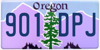 OR license plate 901DPJ