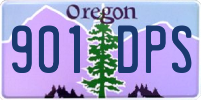 OR license plate 901DPS