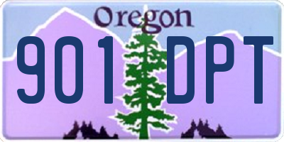 OR license plate 901DPT