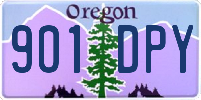 OR license plate 901DPY