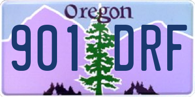 OR license plate 901DRF
