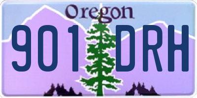 OR license plate 901DRH