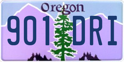 OR license plate 901DRI