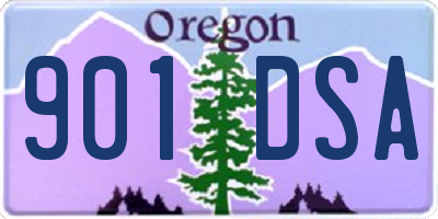 OR license plate 901DSA