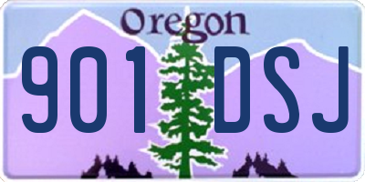 OR license plate 901DSJ