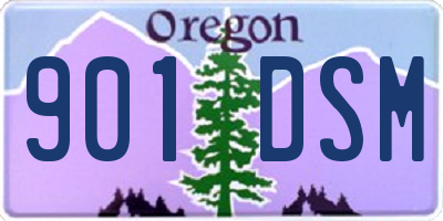 OR license plate 901DSM