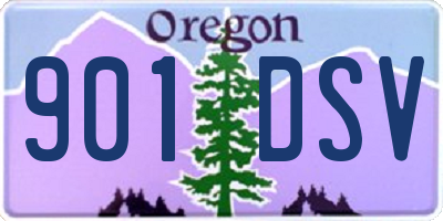 OR license plate 901DSV
