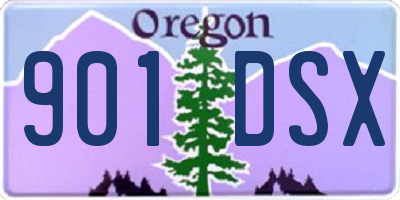 OR license plate 901DSX