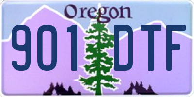 OR license plate 901DTF
