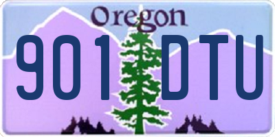 OR license plate 901DTU