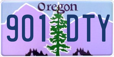 OR license plate 901DTY