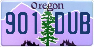 OR license plate 901DUB