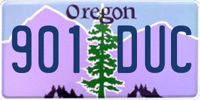 OR license plate 901DUC