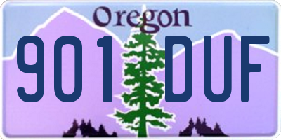 OR license plate 901DUF