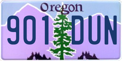 OR license plate 901DUN
