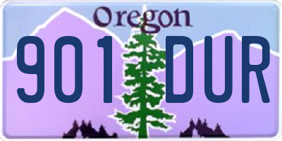 OR license plate 901DUR