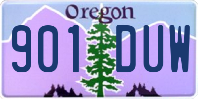 OR license plate 901DUW
