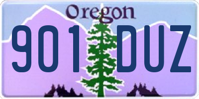 OR license plate 901DUZ