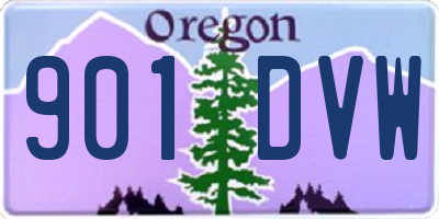 OR license plate 901DVW