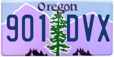 OR license plate 901DVX