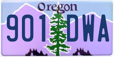 OR license plate 901DWA