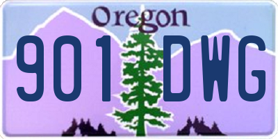 OR license plate 901DWG