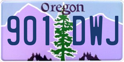 OR license plate 901DWJ