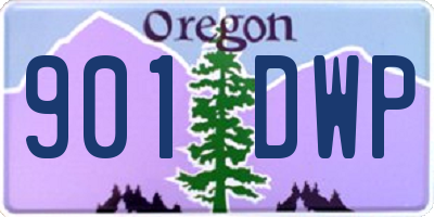 OR license plate 901DWP