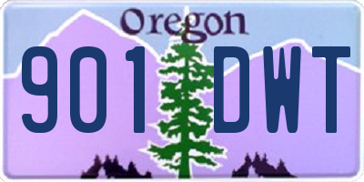 OR license plate 901DWT