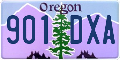 OR license plate 901DXA