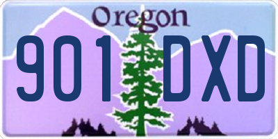 OR license plate 901DXD