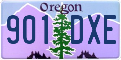 OR license plate 901DXE