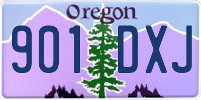 OR license plate 901DXJ