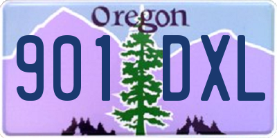 OR license plate 901DXL