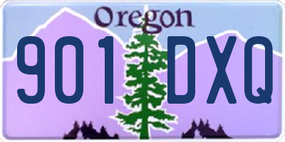OR license plate 901DXQ