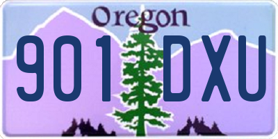 OR license plate 901DXU